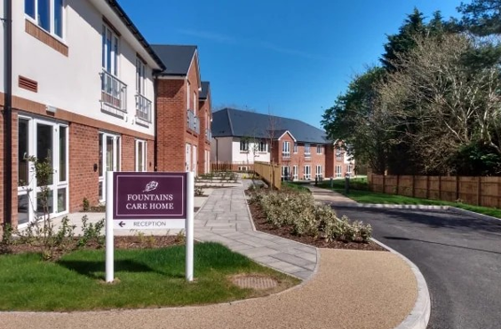 Fountains Care Home - outside view of care home