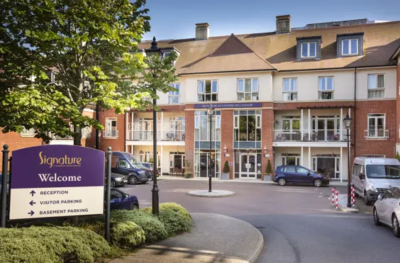 Signature at Coombe Hill Manor - outside view of care home