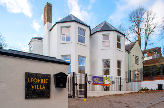 Leofric Villa - outside view of care home