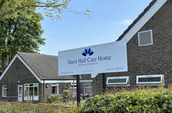 Hurst Hall - outside view of care home