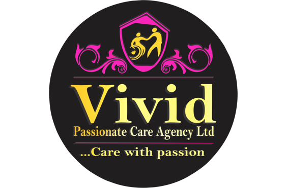 Vivid Passionate Care - A company logo