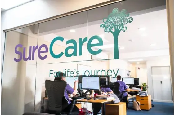 SureCare Southend - A company logo