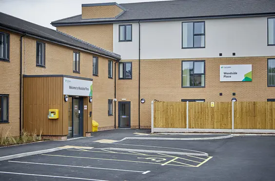 Woodside Place - outside view of care home
