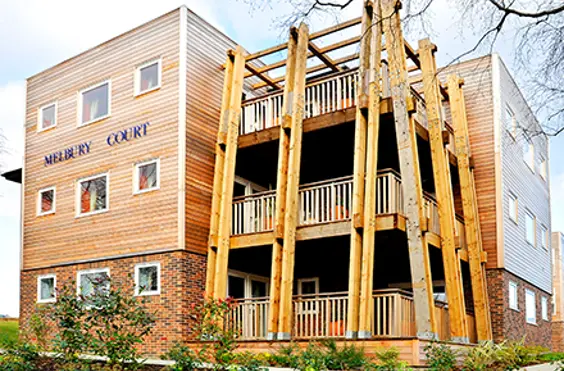 Melbury Court - outside view of care home