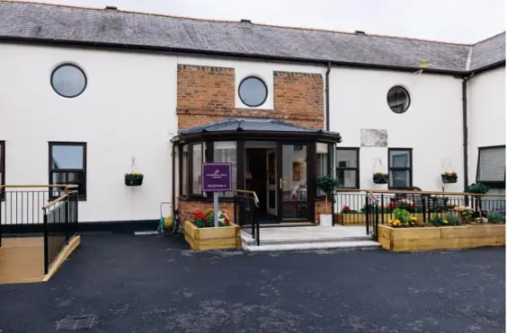 Crabwall Hall - outside view of care home