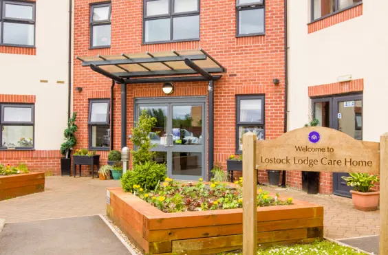 Lostock Lodge Care Home - outside view of care home