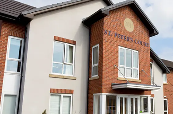 St Peter's Court - outside view of care home