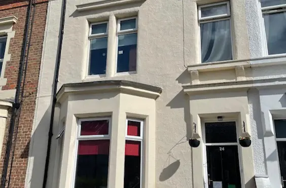 Falmouth House - outside view of care home