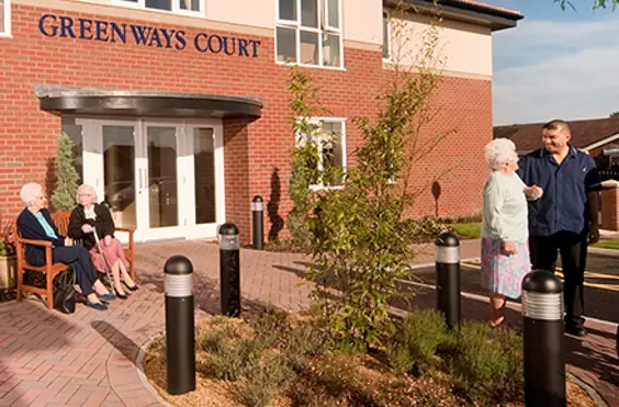 Greenways Court - outside view of care home