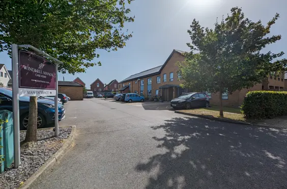 Windmill Manor - outside view of care home