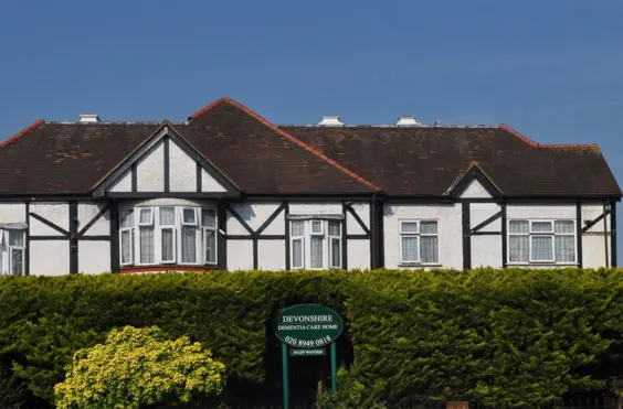 Devonshire Dementia Care Home - outside view of care home