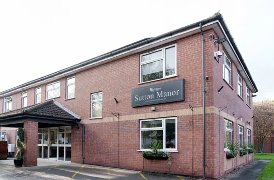 Sutton Manor - outside view of care home