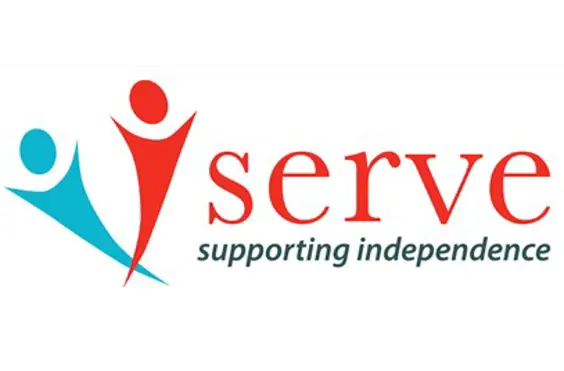 Serve - A company logo
