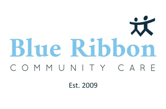 Blue Ribbon Live In Care - A company logo